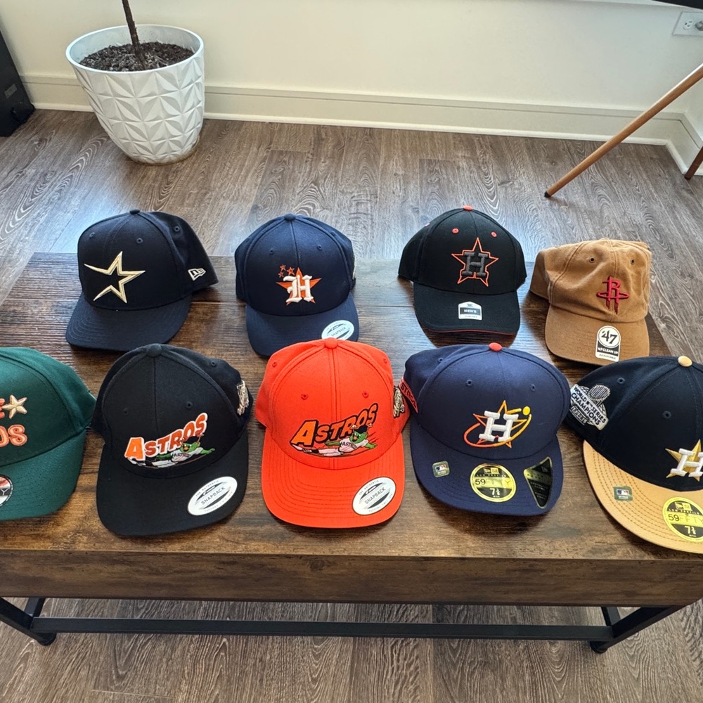Astros Team Logo Cap - Navy and Orange